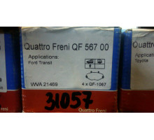 Колодки тормозные передние Quattro Freni ford transit
