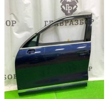 Дверь передняя левая Touareg 2010> (СИНЯЯ В СБОРЕ ПРАВЫЙ РУЛЬ) б/у