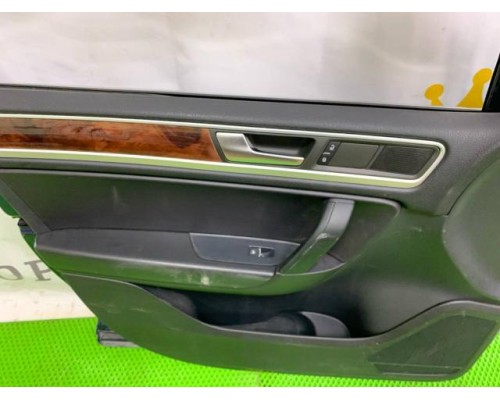 Дверь передняя левая Touareg 2010> (СИНЯЯ В СБОРЕ ПРАВЫЙ РУЛЬ) б/у