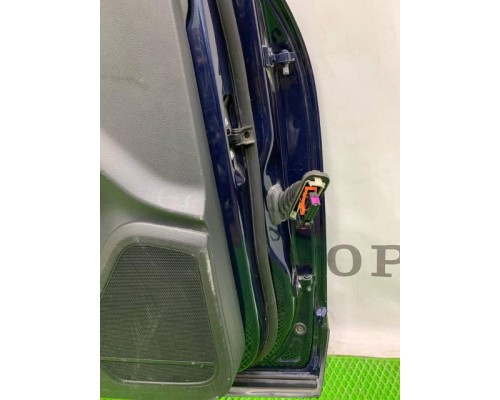 Дверь передняя левая Touareg 2010> (СИНЯЯ В СБОРЕ ПРАВЫЙ РУЛЬ) б/у