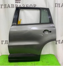 Дверь задняя левая Volkswagen Tiguan 2011-2016 (СЕРАЯ РЕСТ) б/у