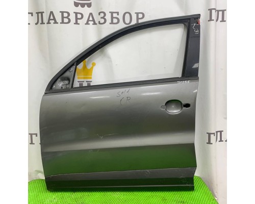 Дверь передняя левая Volkswagen Tiguan 2011-2016 (СЕРАЯ РЕСТ) б/у