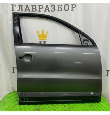 Дверь передняя правая Volkswagen Tiguan 2011-2016 (СЕРАЯ РЕСТ) б/у