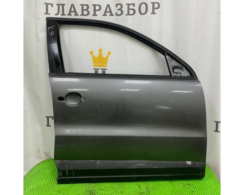 Дверь передняя правая Volkswagen Tiguan 2011-2016 (СЕРАЯ РЕСТ) б/у