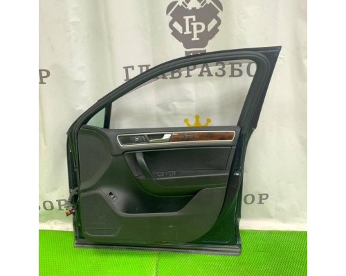 Дверь передняя правая Touareg 2010> (СИНЯЯ В СБОРЕ ПРАВЫЙ РУЛЬ)) б/у